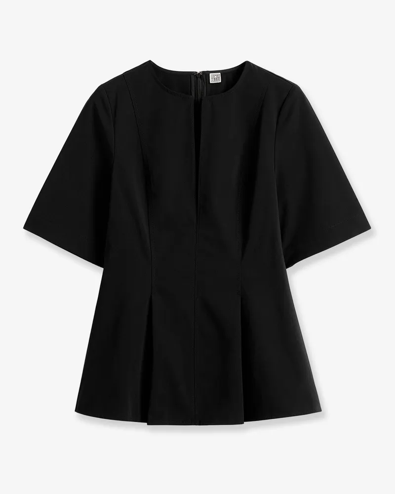 Totême Tailored cotton top -  - gender_Woman Black