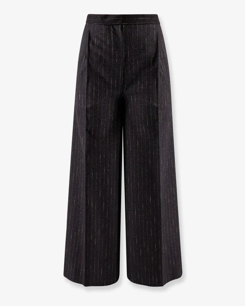 LARDINI Pinstripe fabric wide trouser -  - gender_Woman Black