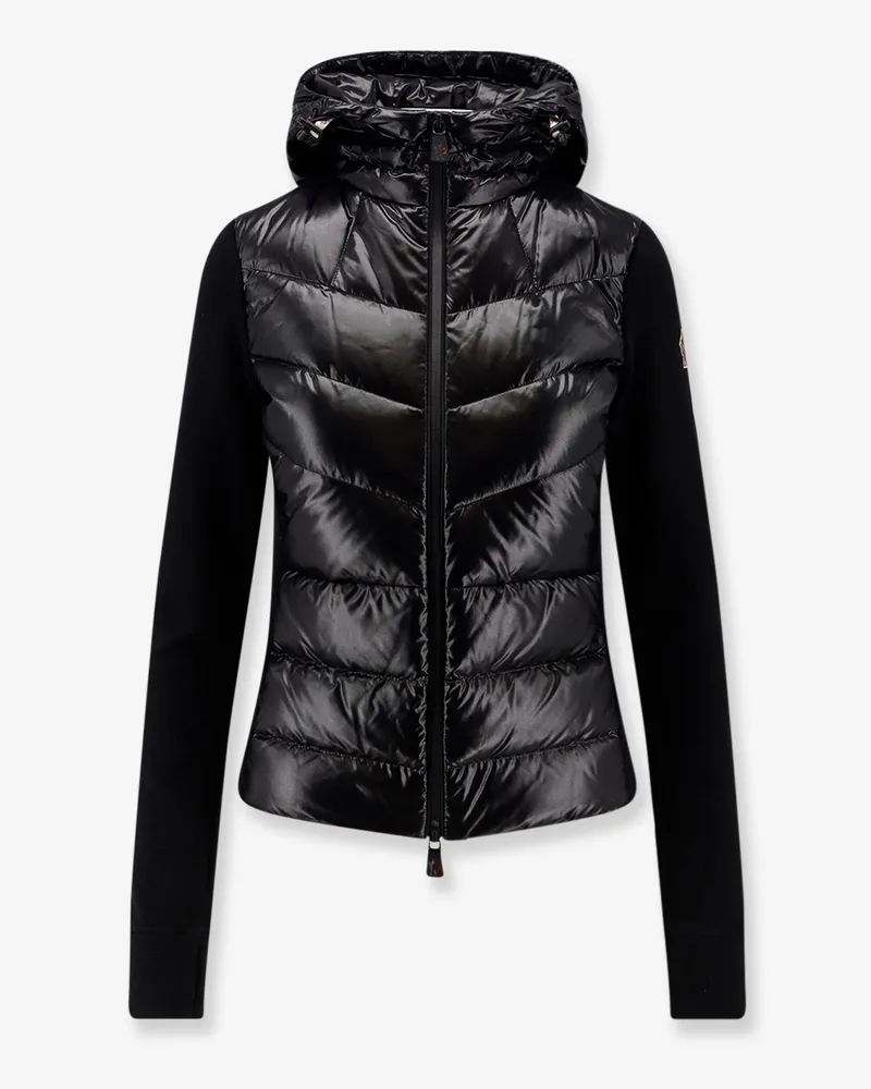 Moncler Nylon down jacket with fleece inserts -  - gender_Woman Black