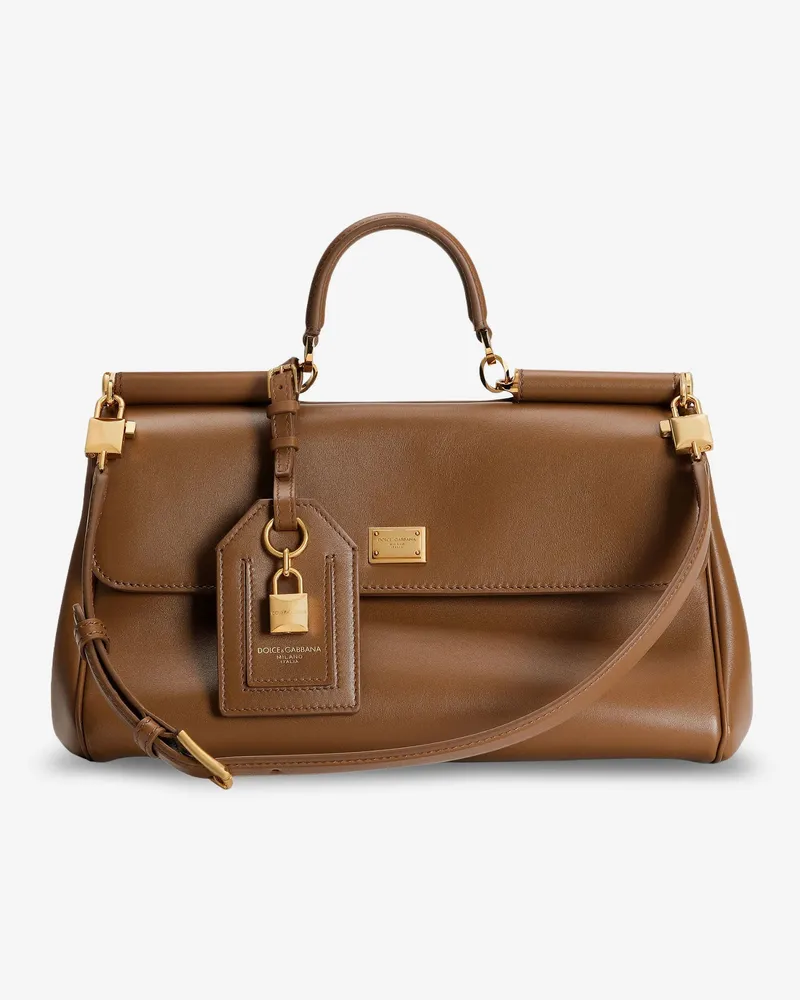 Dolce & Gabbana My Sicily leather crossbody bag -  - gender_Woman Brown