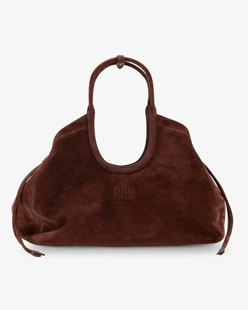 Miu Miu Ivy suede handbag -  - gender_Woman Brown