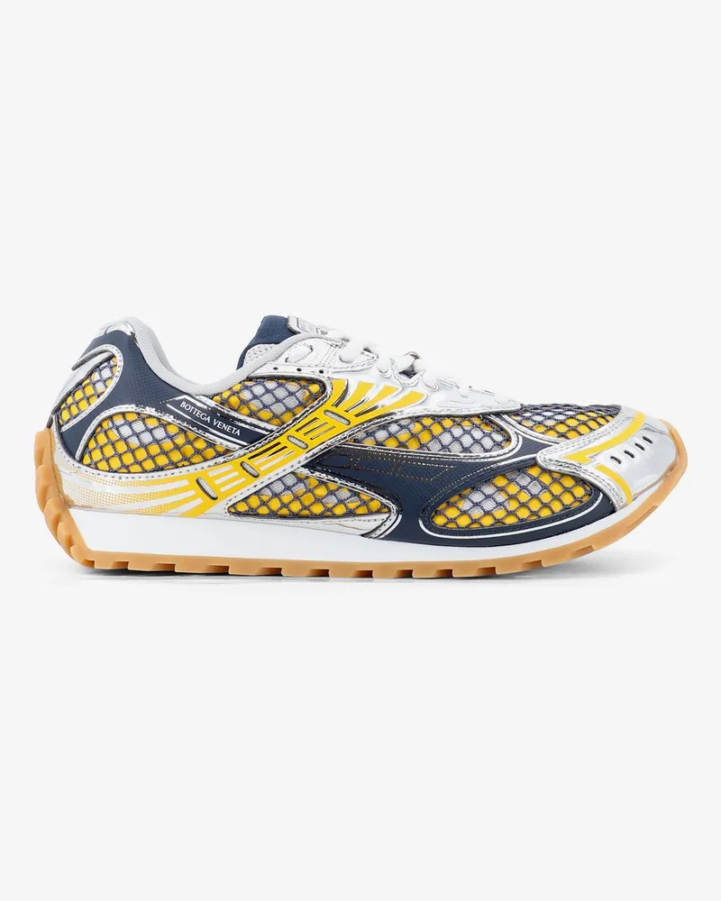 Bottega Veneta Orbit mesh and leather sneakers -  - gender_Man Yellow