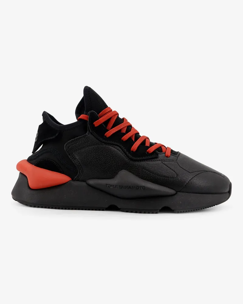 adidas Y-3 Kaiwa leather and neoprene sneakers -  - gender_Man Black