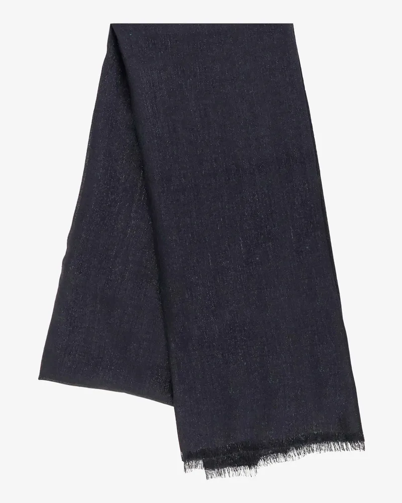 Brunello Cucinelli Sparkling cashmere and silk scarf -  - gender_Woman Black