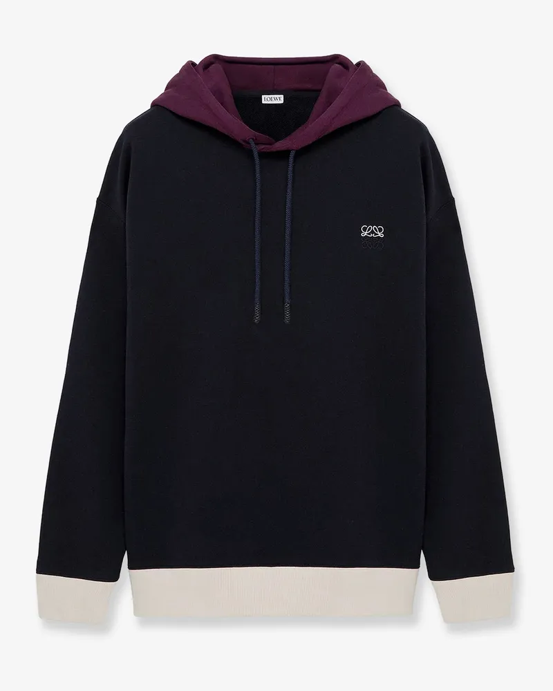 Loewe Cotton hoodie -  - gender_Man Blue