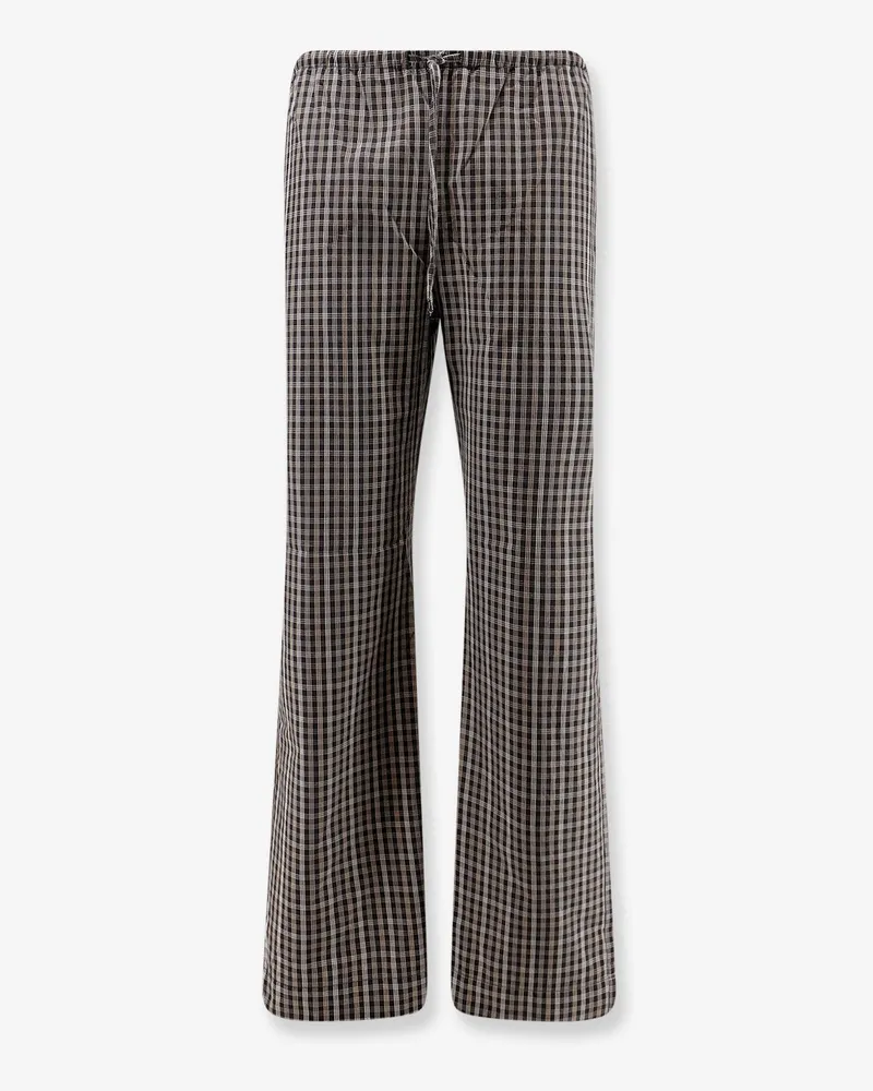 Róhe Madras cotton trousers -  - gender_Woman Black