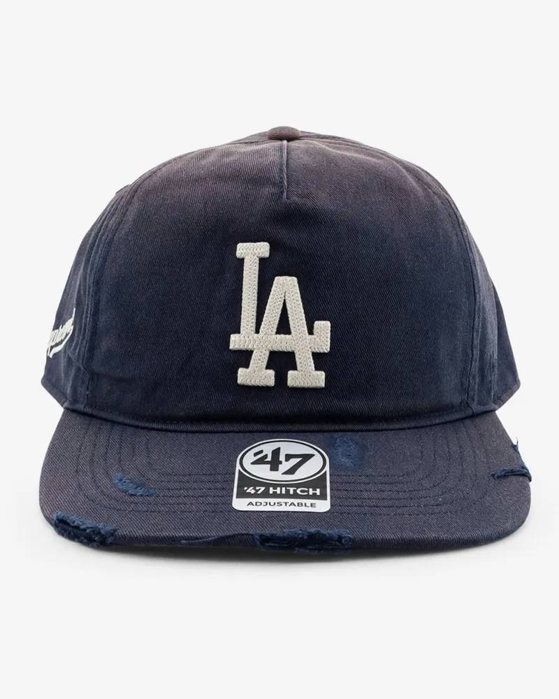 REPRESENT Cotton hat with embroidered logo on the front -  - gender_Man Blue