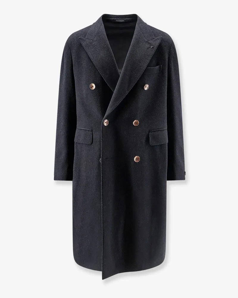 Tagliatore Unlined virgin wool and cashmere coat -  - gender_Man Grey
