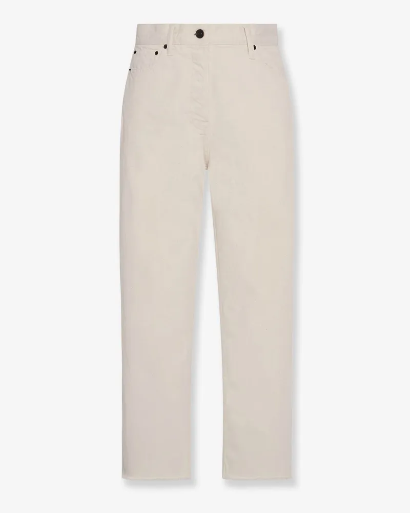 The Row Fortino organic cotton trousers -  - gender_Woman White