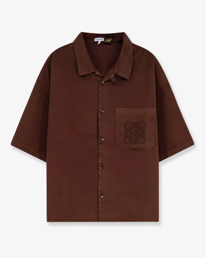 Loewe Paula's Ibiza Cotton Shirt -  - gender_Man Brown