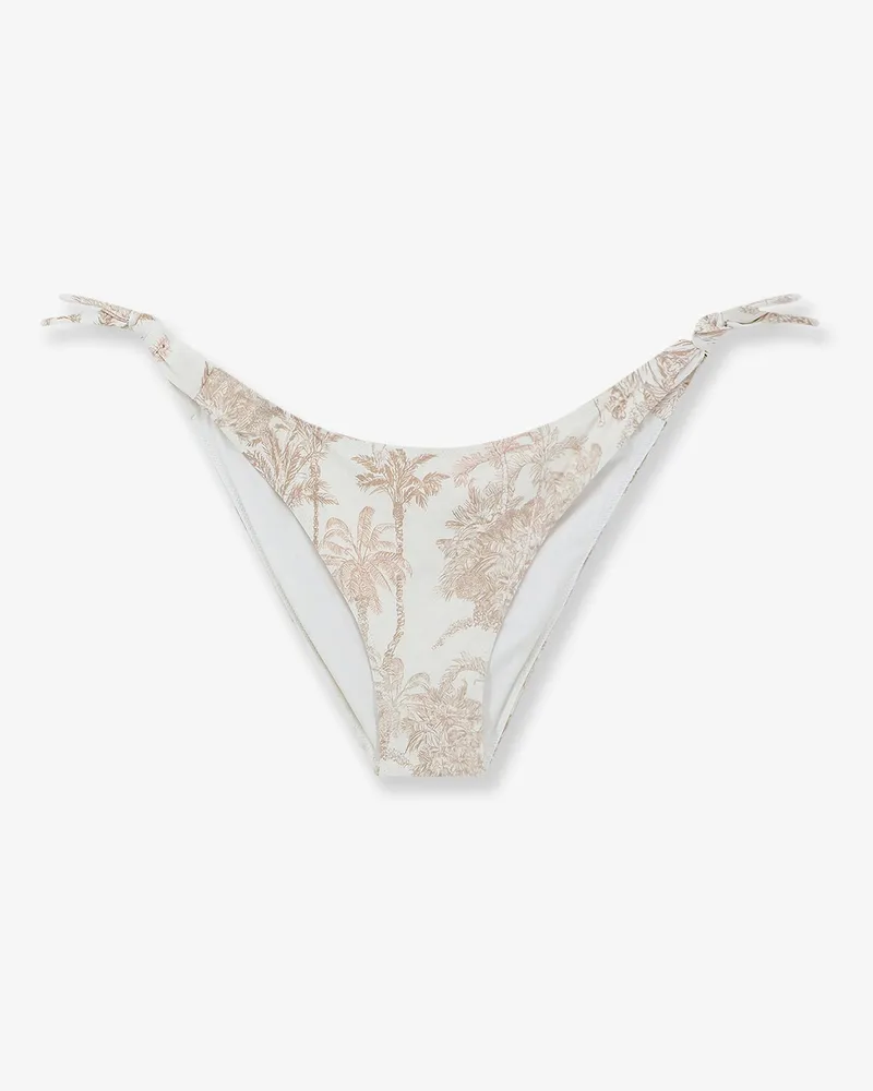 MC2 Saint Barth Yali bikini bottoms with floral print -  - gender_Woman Beige