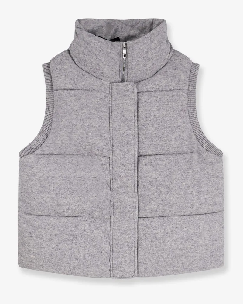 HUGO BOSS Focrina virgin wool and cashmere sleeveless jacket -  - gender_Woman Grey