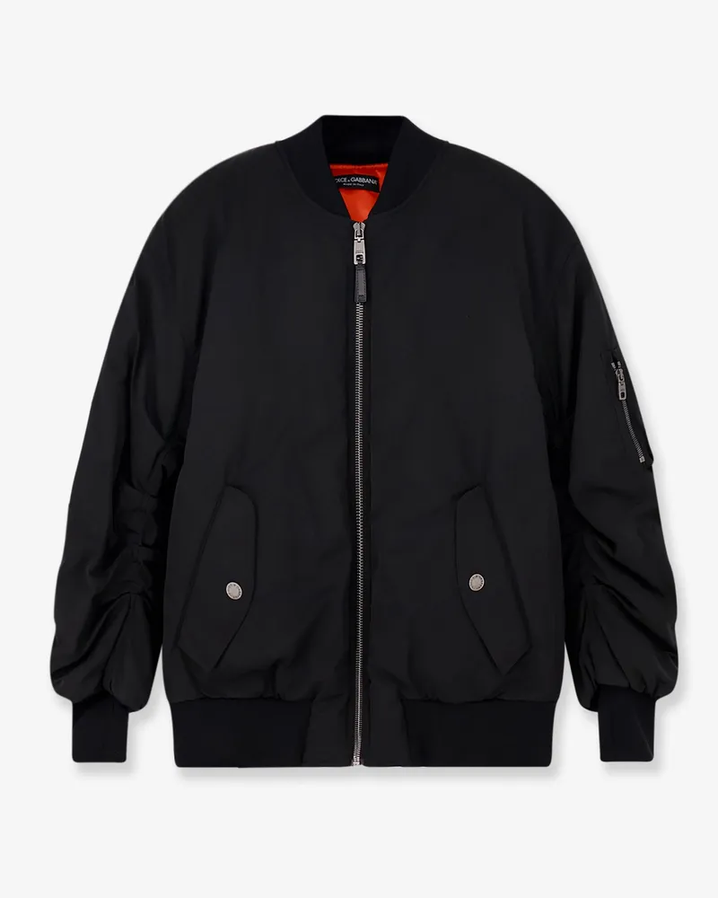 Dolce & Gabbana Nylon jacket with wrinkled effect -  - gender_Woman Black