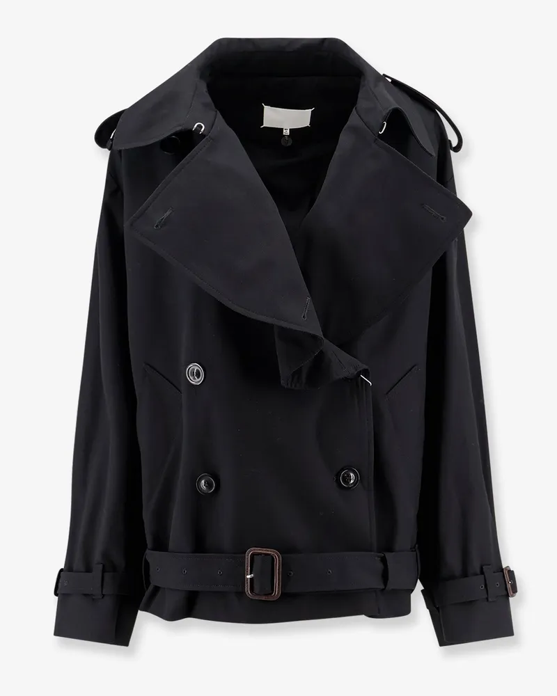 Maison Margiela Cotton blend mini trench -  - gender_Woman Black
