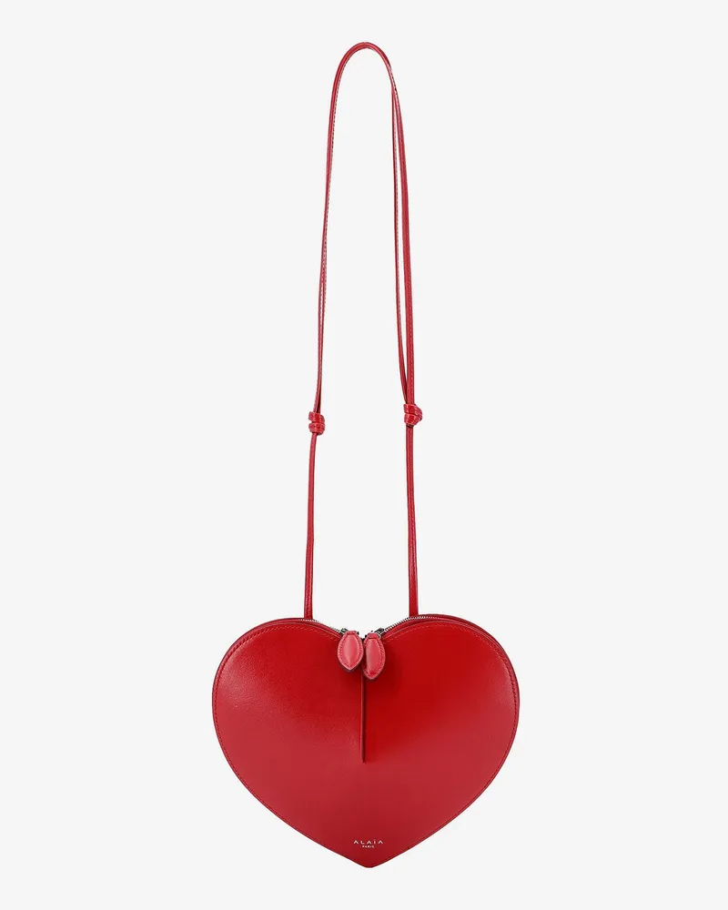 Alaïa Le Coeur leather crossbody bag -  - gender_Woman Red