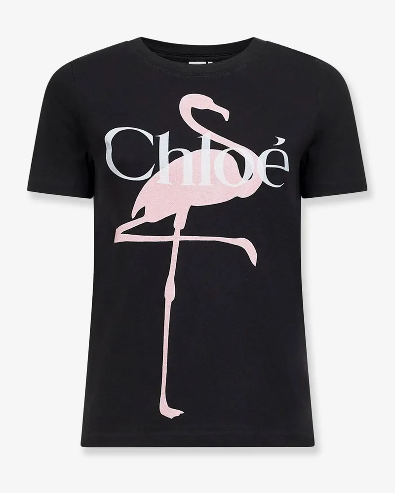 Chloé Cotton t-shirt with print -  - gender_Woman Black