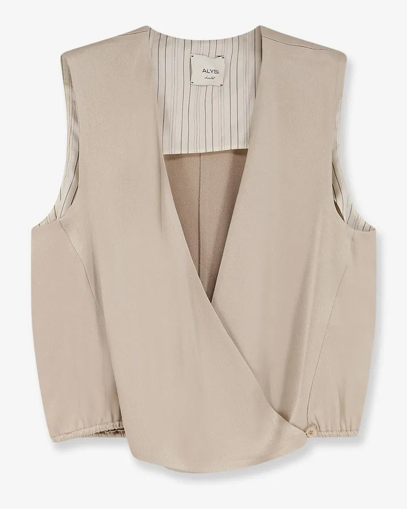 ALYSI Satin Top -  - gender_Woman Beige