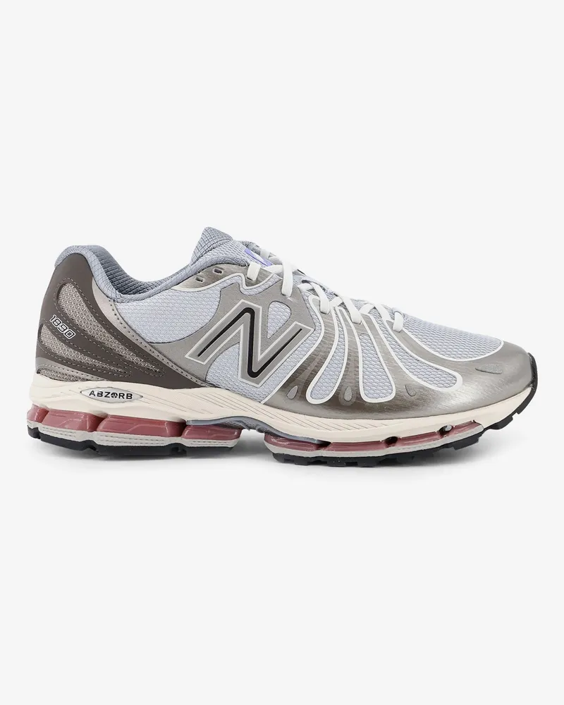 New Balance U18907 mesh sneakers with logo on the side -  - gender_Man Grey