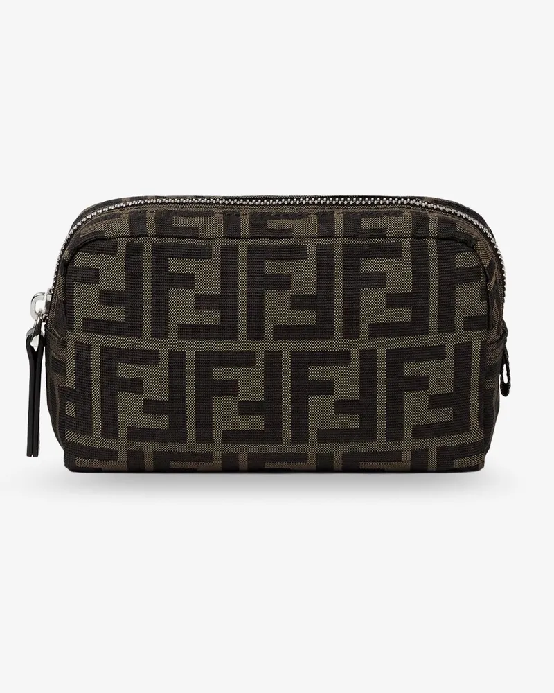 Fendi FF technical fabric clutch bag -  - gender_Man Brown