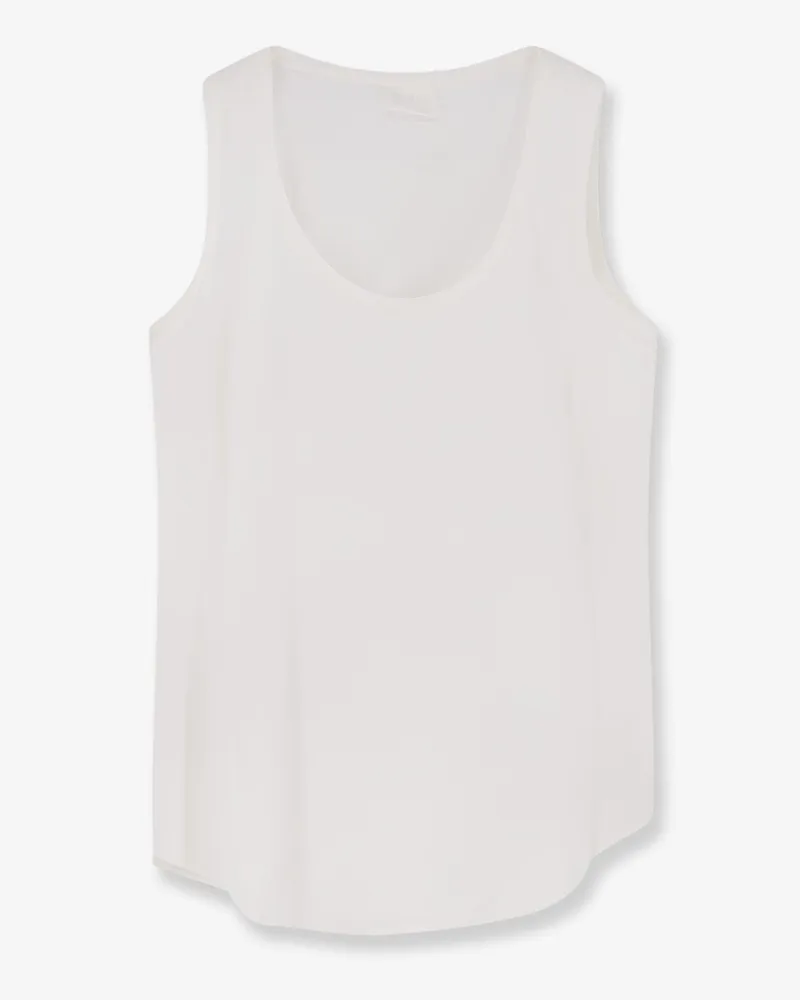 Brunello Cucinelli Stretch silk top -  - gender_Woman White