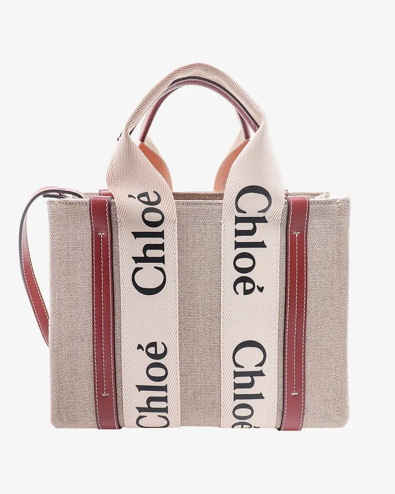 Chloé Woody linen handbag -  - gender_Woman Beige