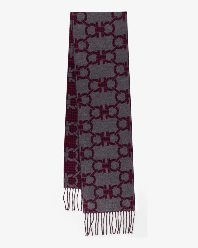 Ferragamo Wool scarf -  - gender_Man Blue