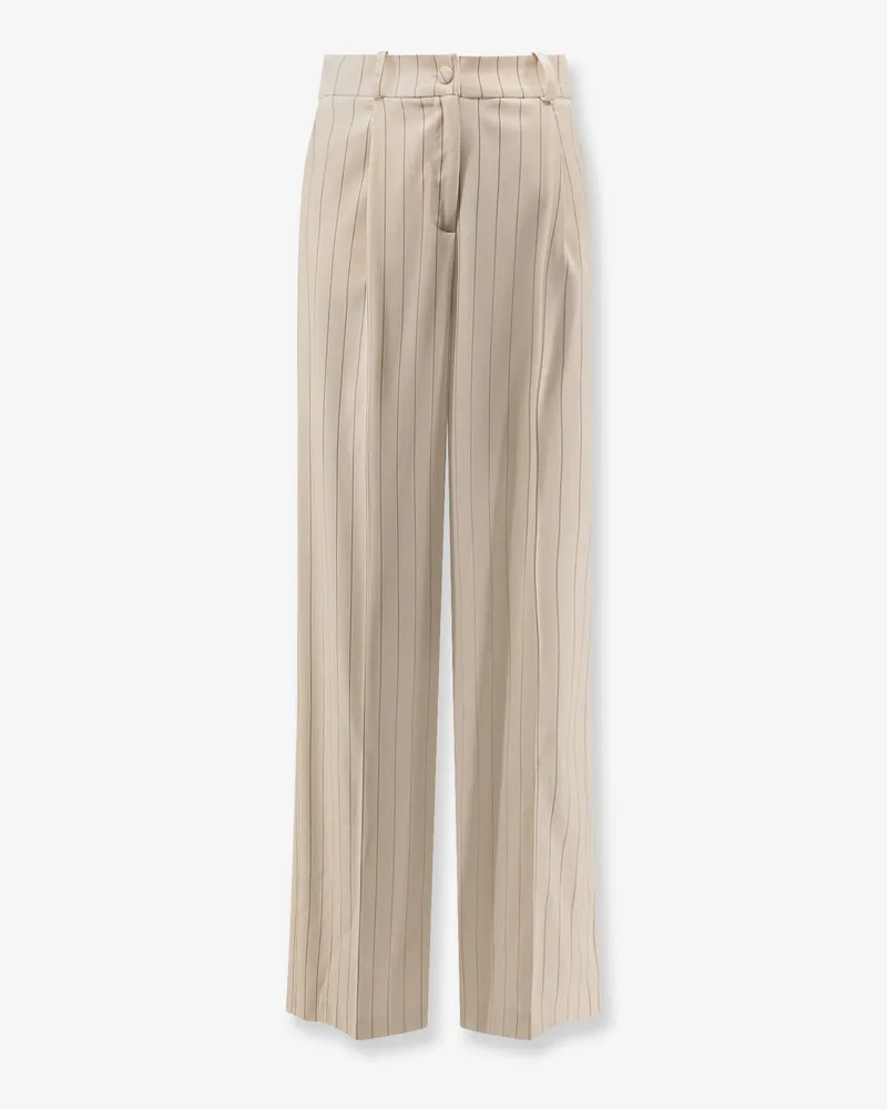 ACTUALEE Pinstriped trousers -  - gender_Woman Beige