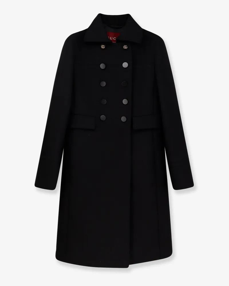 Gucci Double-breasted wool coat -  - gender_Woman Black