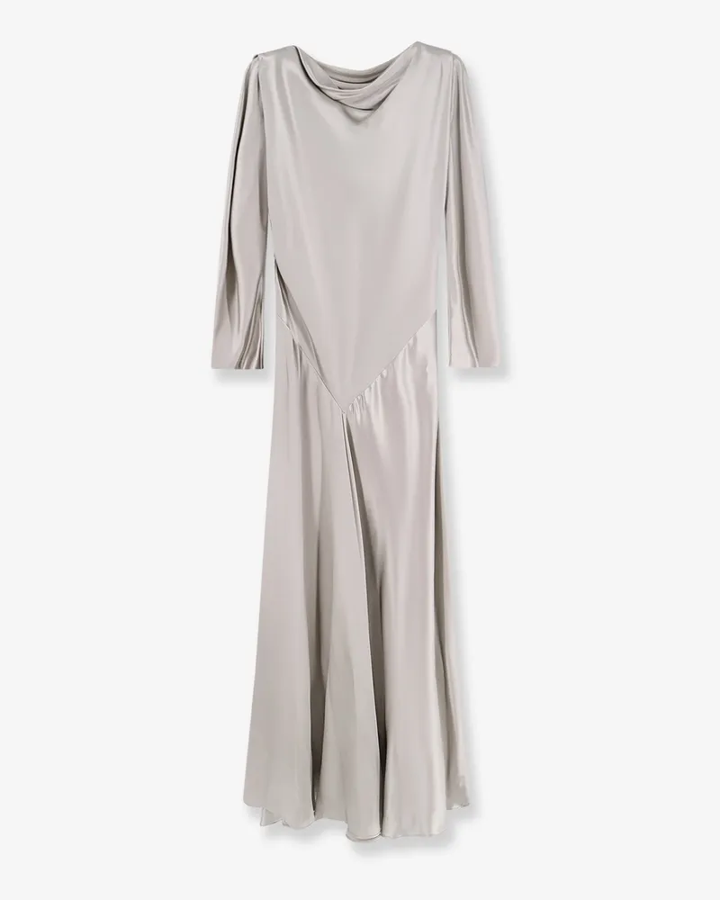 Alberta Ferretti Satin long dress -  - gender_Woman Green