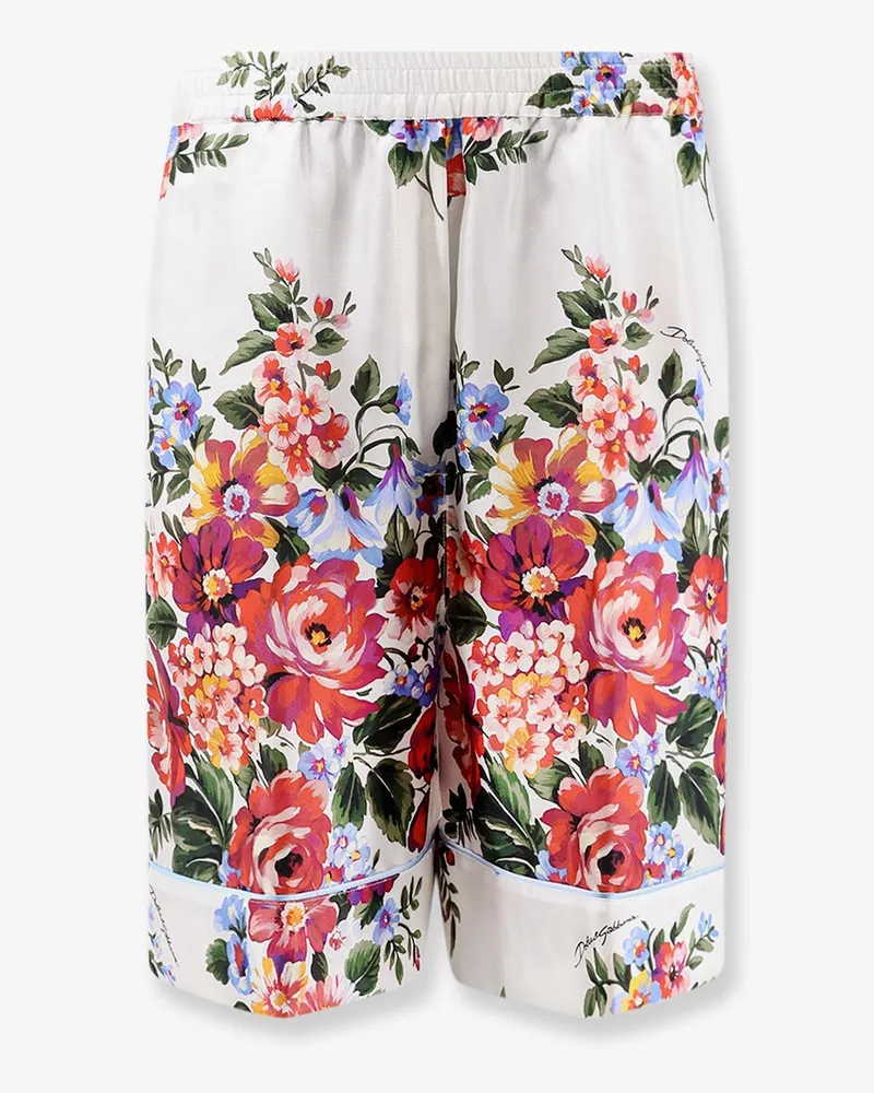 Dolce & Gabbana Silk shorts -  - gender_Woman Bianco