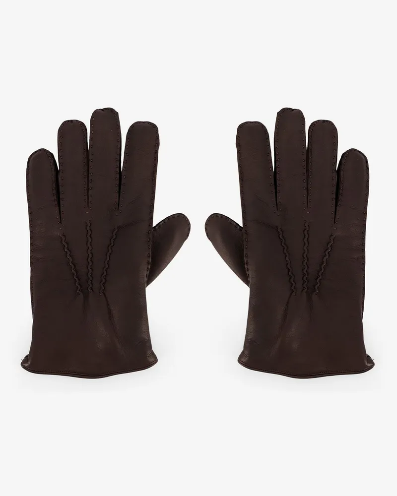 Orciani Leather gloves -  - gender_Man Brown