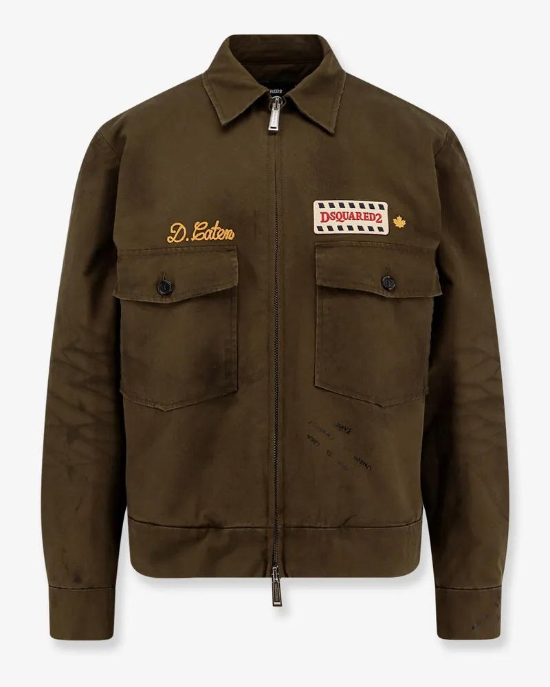Dsquared2 Bros Cotton padded Jacket - DSQUARED2 - gender_Man Green