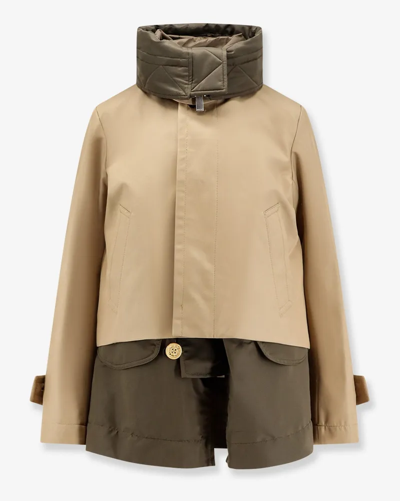Sacai Cotton and nylon jacket -  - gender_Woman Green