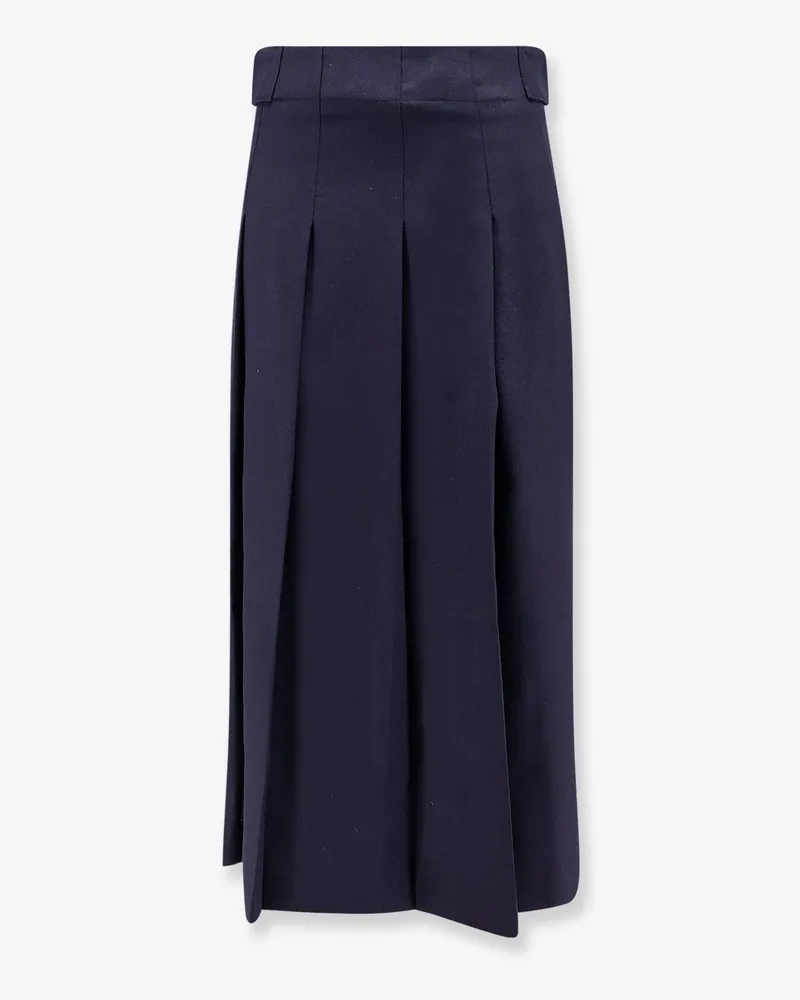 Semicouture Tempest skirt in a viscose and virgin wool blend -  - gender_Woman Blue
