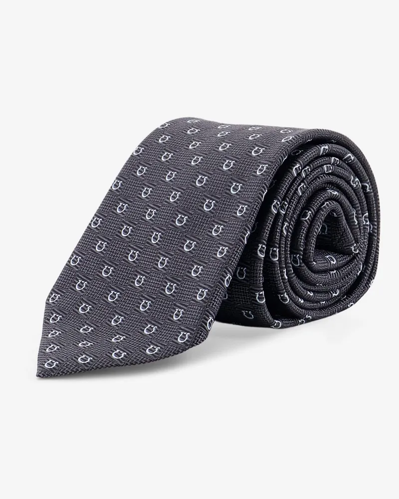 Ferragamo Cairo silk tie -  - gender_Man Grey
