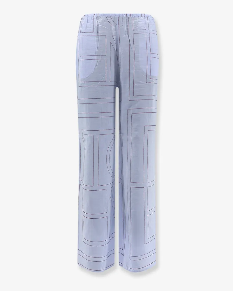 Totême Pajamas cotton trousers -  - gender_Woman Blue