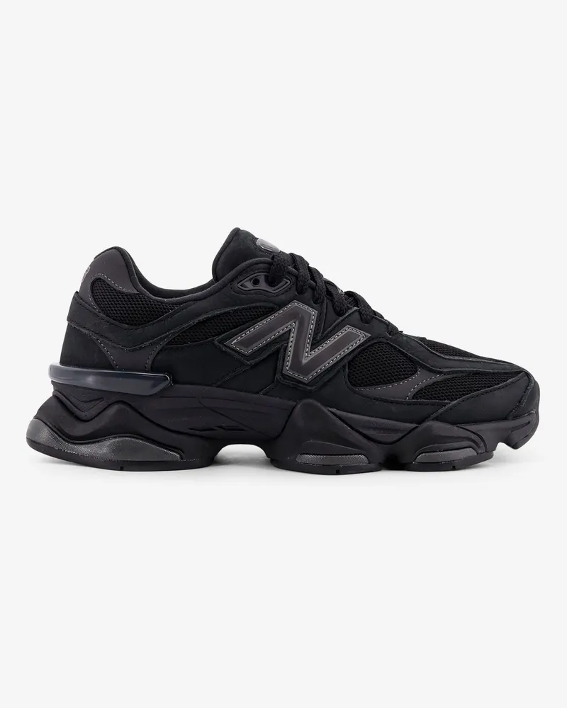 New Balance 9060 mesh and leather sneakers -  - gender_Man Black