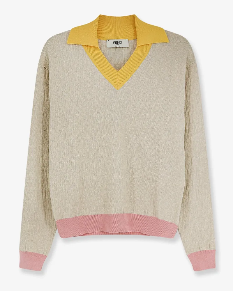 Fendi Cotton and silk sweater -  - gender_Woman Beige