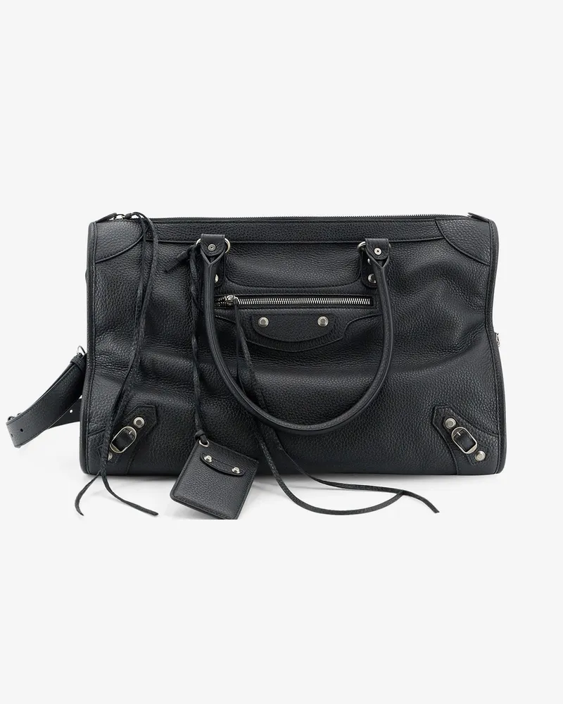 Balenciaga Le City Business leather travel bag -  - gender_Man Black