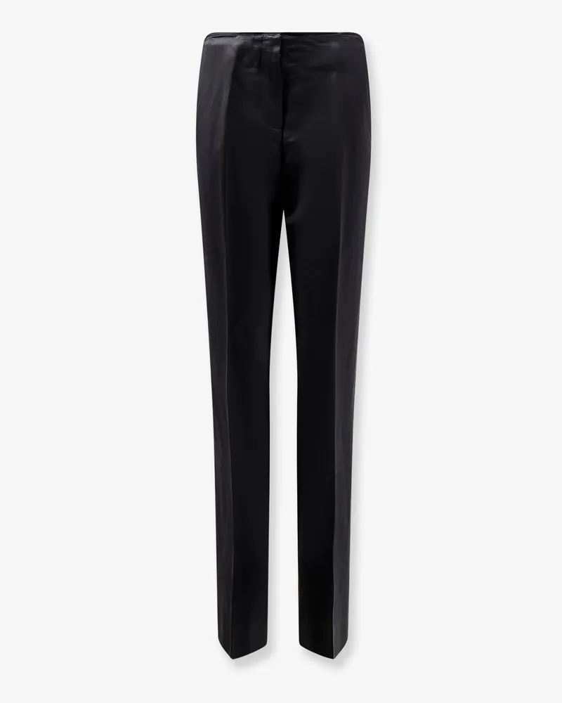 Totême Easy Raw Edge viscose and linen trousers -  - gender_Woman Black