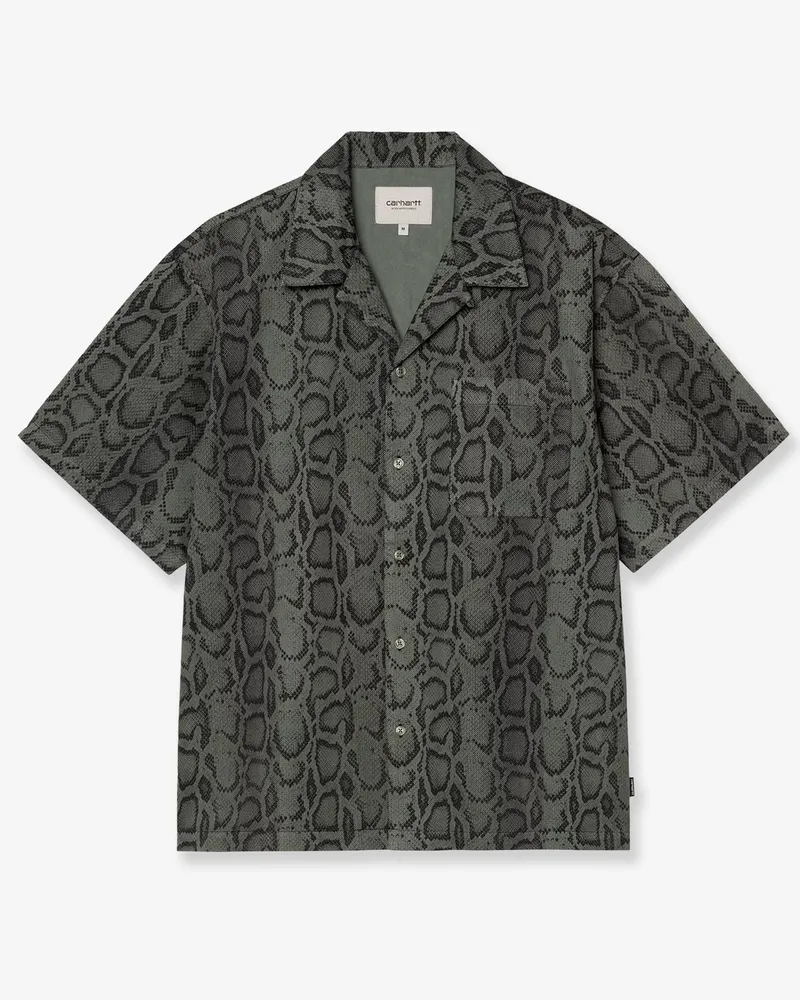 Carhartt WIP Snake Camouflage cotton shirt -  - gender_Man Green