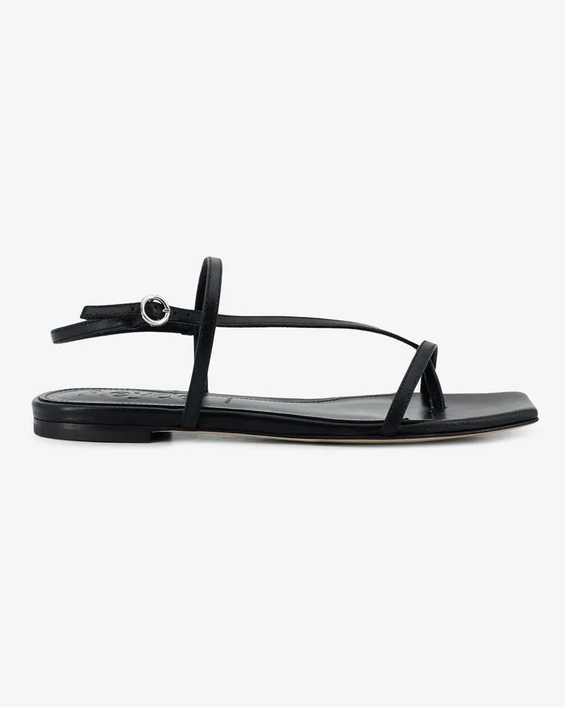 aeyde Ella flat leather sandals -  - gender_Woman Black
