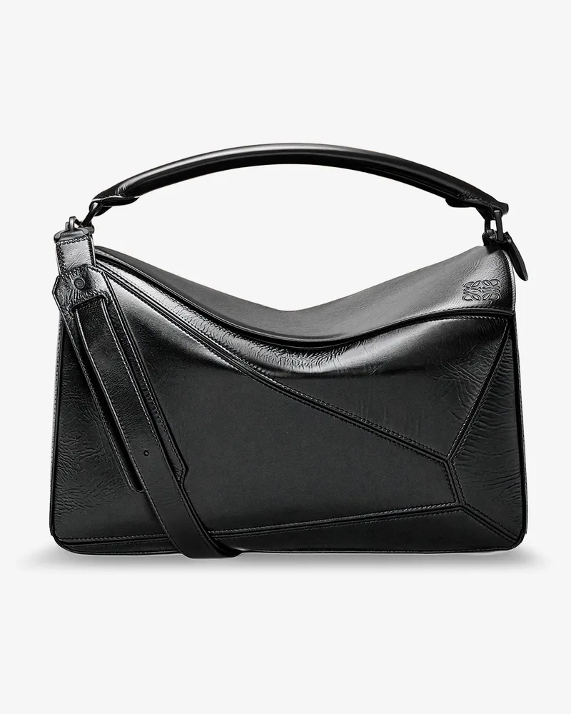 Loewe Puzzle Large leather bag -  - gender_Man Black