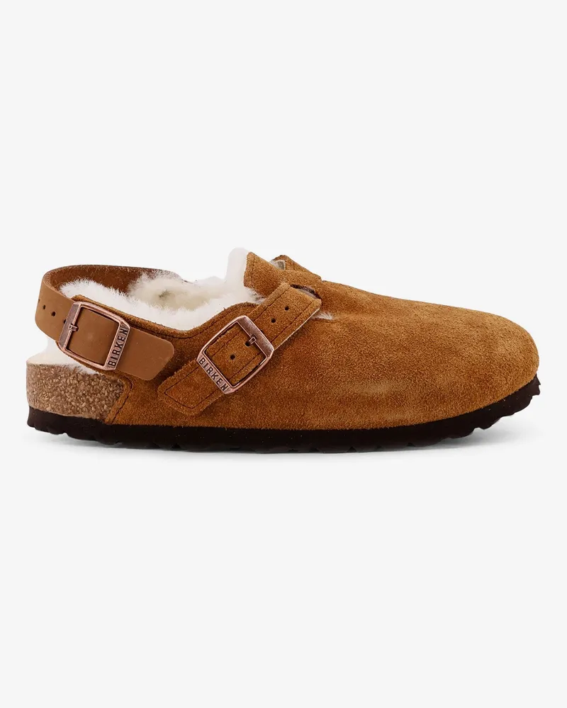 Birkenstock Tokio Inside Shearling suede mule -  - gender_Woman Brown