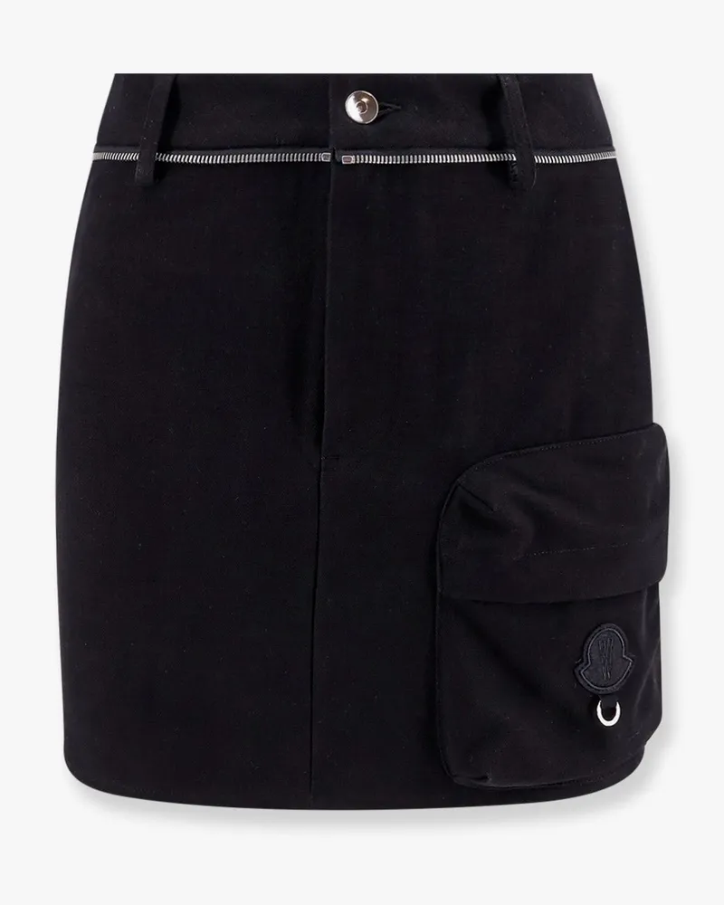 Moncler 6 moncler willow smith cotton skirt with metal profile -  - gender_Woman Black