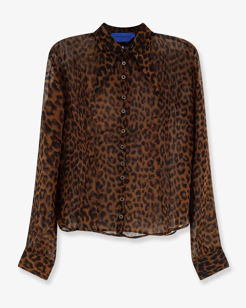 Mes Demoiselles Viscose shirt with leopard print -  - gender_Woman Animal