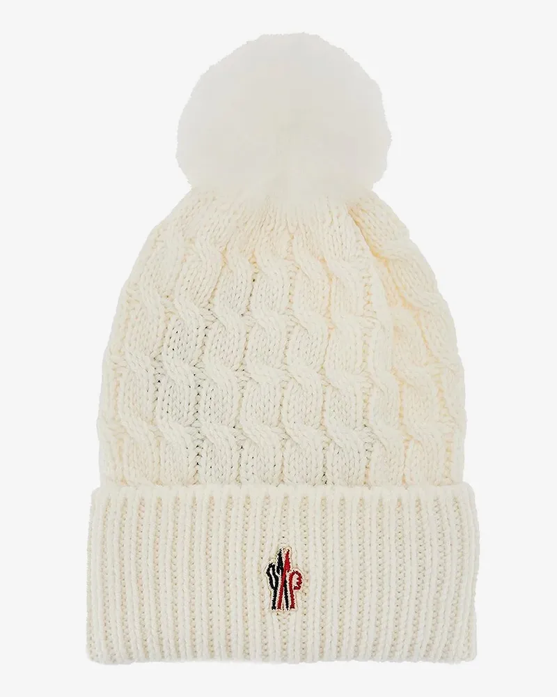 Moncler Wool hat with pom-pom -  - gender_Woman White