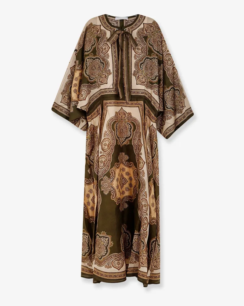 Zimmermann Mahon Silk Tunic Dress -  - gender_Woman Brown