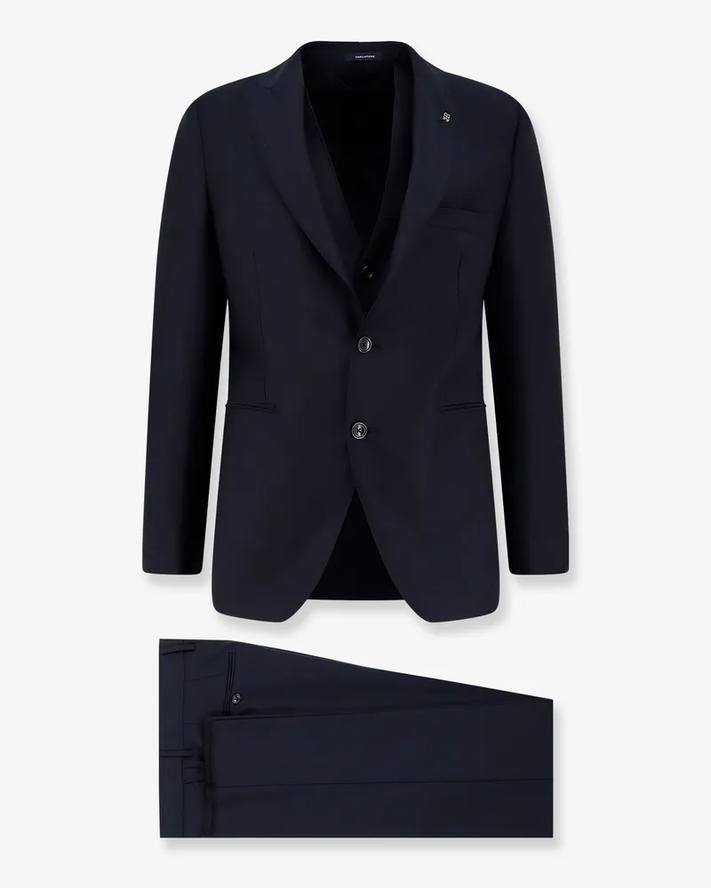 Tagliatore Virgin wool suit with vest -  - gender_Man Blue
