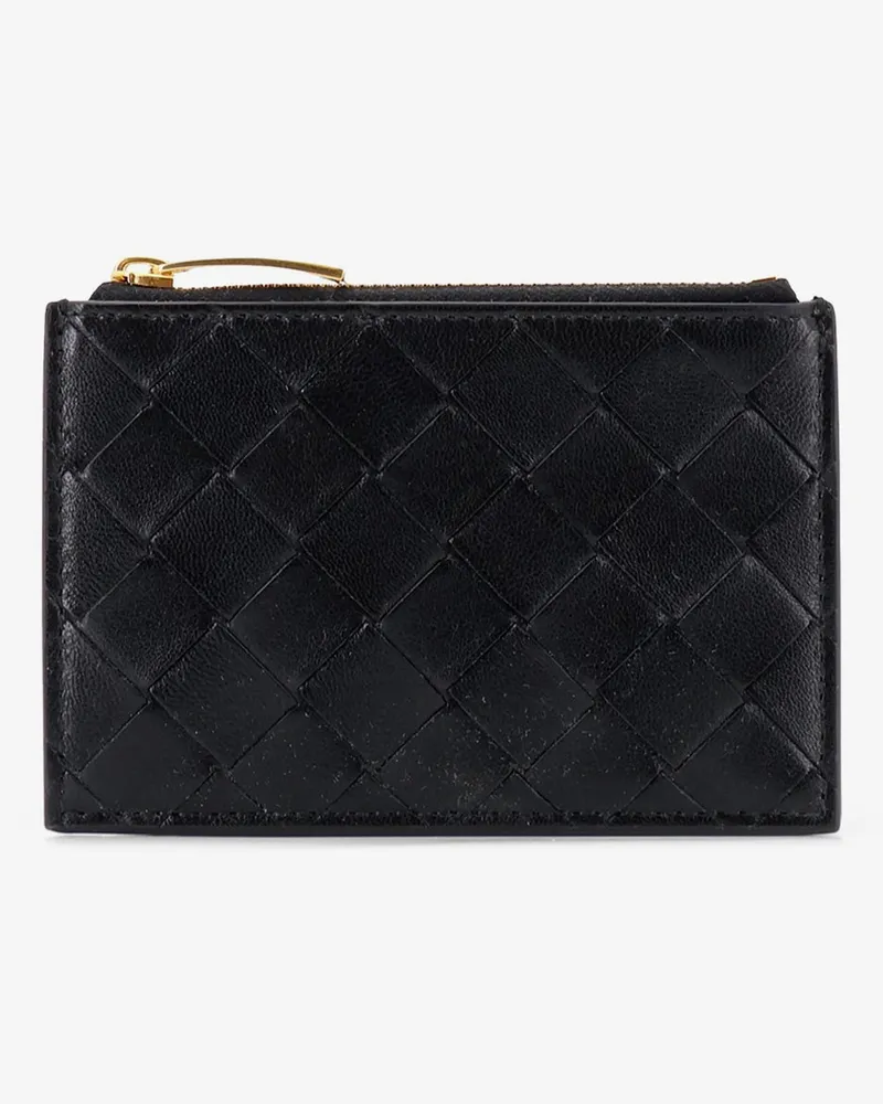 Bottega Veneta Leather card holder with Intrecciato motif -  - gender_Woman Black